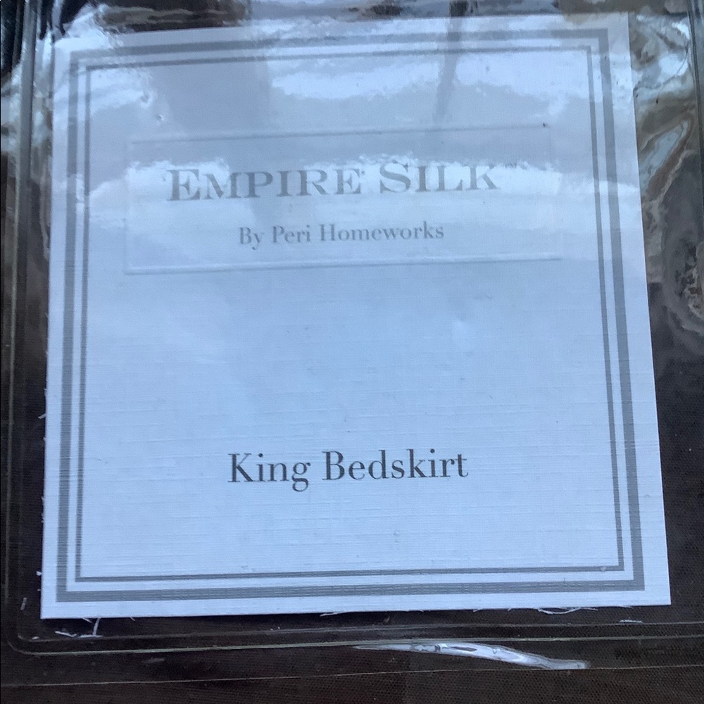 Empire Silk King Silk Blend Bedskirt Brown New